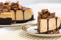 Best Chocolate-Peanut Butter Cheesecake Recipe-Chocolate ... image