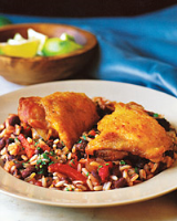 Chicken with Rice and Beans Recipe - Quick From Scratch ... image