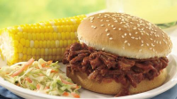 Slow-Cooker Beef and Pork Barbecue Sandwiches Recipe ... image
