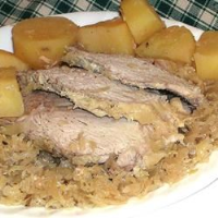 Slow Cooker German-Style Pork Roast with Sauerkraut and ... image