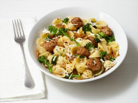 Pasta With Turkey Meatballs Recipe - Food Network image