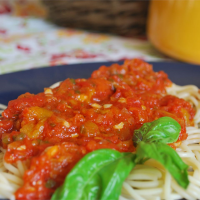 Fresh Tomato Basil Sauce Recipe | Allrecipes image