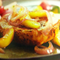 Pork Chops with Sauteed Apples and Onions - BigOven.com image