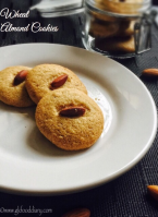 Whole Wheat Almond Cookies Recipe for Toddlers and Kids image
