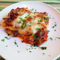 Lasagna with Spicy Pork Italian Sausage Recipe | Yummly image