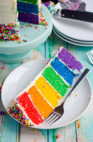 How To Make A Rainbow Cake - Fresh April Flours image