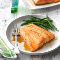 Easy Glazed Salmon Recipe: How to Make It - Taste of Home: Find Recipes, Appetizers, Desserts, Holiday Recipes & Healthy Cooking Tips image