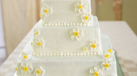 White Wedding Cake with Raspberry Filling Recipe ... image