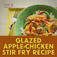 Glazed Apple Chicken Stir Fry Recipe | Texas Pepper Jelly image