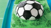 Soccer Ball Cake Recipe - BettyCrocker.com image