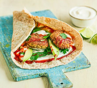 Ultimate falafel wrap recipe - BBC Good Food image