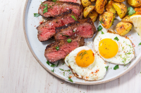 Best Steak & Eggs Recipe - How To Make Steak & Eggs - Delish image