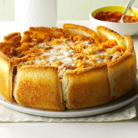 Garlic Bread Pasta Torte Recipe: How to Make It image