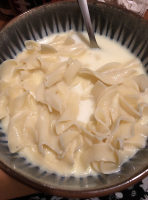 Grandma's Milk Noodle Soup | Just A Pinch Recipes image