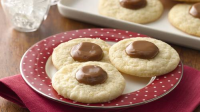 Caramel Thumbprint Sugar Cookies Recipe - BettyCrocker.com image