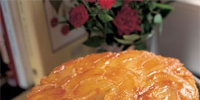 Warm Apple-Cornmeal Upside Down Cake Recipe | Epicurious image