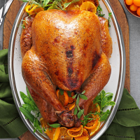 Cranberry-Orange Roasted Turkey Recipe: How to Make It image