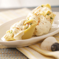 Creamy Seafood-Stuffed Shells Recipe: How to Make It image