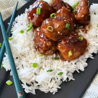 Sticky Asian Meatball Recipe - From scratch, easy as a ... image