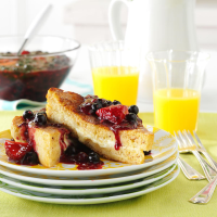 Mascarpone-Stuffed French Toast with Berry Topping Recipe ... image