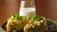 Open-Face Egg Salad Sandwiches Recipe - BettyCrocker.com image