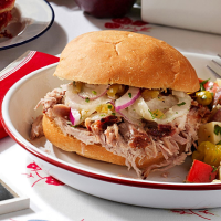 Grilled Shredded Pork Sandwiches Recipe: How to Make It image