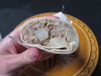 Shredded Beef and Potato Burritos - All That is Lovely image