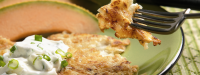 Homemade Hash Brown Potato Pancakes Recipe | U.S. Dairy image