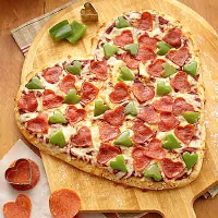 Sweetheart Pizza Recipe - Land O'Lakes image