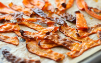 Baked Smoky Carrot Bacon [Vegan, Gluten ... - One Green Planet image