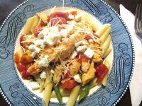 Chicken and Asparagus with Penne Pasta | Just A Pinch Recipes image
