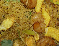 Singapore fried rice noodles (sing chow mai fun), Recipe ... image