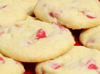 Cherry Chip Cookies / No Eggs | Just A Pinch Recipes image