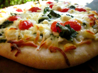 Spinach Garlic Pizza Recipe - Food.com image