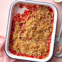 Cherry Rhubarb Crunch Recipe: How to Make It image