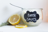 After Party Spa Night Ideas with DIY Lemon Thyme Bath ... image