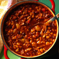 Tangy Baked Seven Beans Recipe: How to Make It image
