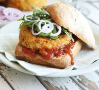 Vegan burger recipes - BBC Good Food image