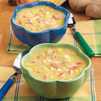 Creamy Corn Crab Soup Recipe: How to Make It image
