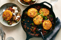 One-Pot Turkey Chili and Biscuits Recipe - NYT Cooking image