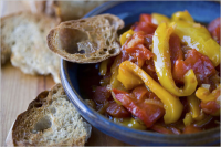 Stewed Peppers with Tomatoes, Onions and Garlic Recipe ... image