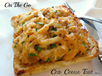 On The Go Crab & Cheese Toast | Just A Pinch Recipes image