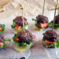 Meatball Sandwiches on a Stick Recipe - Food Fanatic image
