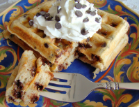 Chocolate Chip Waffles Recipe - Food.com image