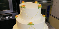 Lemon-Raspberry Wedding Cake Recipe - Epicurious image