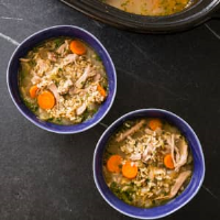 Slow-Cooker Turkey and Rice Soup | America's Test Kitchen image