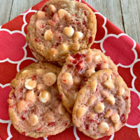 White Chocolate Cherry Cookies - for the holidays or anytime! image