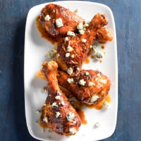 Air-Fryer Buffalo Chicken Drumsticks | America's Test Kitchen image