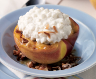 Grilled Peaches with Cottage Cheese Recipe with Cottage ... image