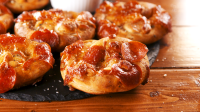 Best Pizza Stuffed Pretzels Recipe - How To Make Pizza ... image